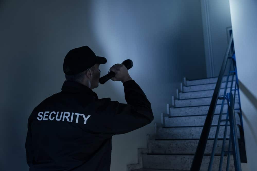 uniformed unarmed security guard